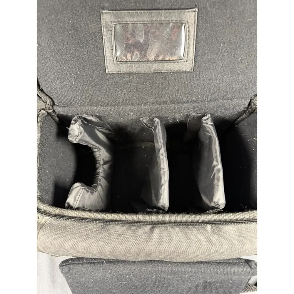 CaseLogic Canvas Medium Black Camera Bag Camcorder/Organizer Zipper Case Strap